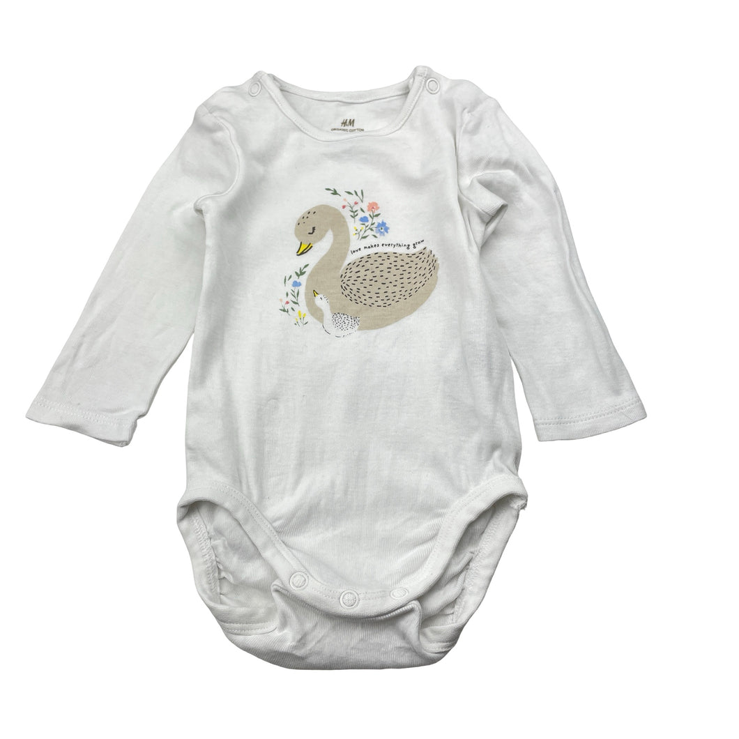 Girls H&M, organic cotton bodysuit / romper, GUC, size 000,  
