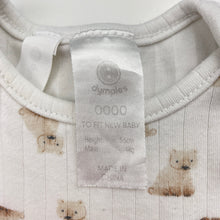 Load image into Gallery viewer, Unisex Dymples, ribbed singletsuit romper, bears, FUC, size 0000,  