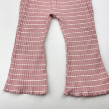 Load image into Gallery viewer, Girls Dymples, ribbed boot-cut leggings/bottoms, elasticated, FUC, size 1,  