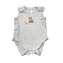 Load image into Gallery viewer, Unisex Dymples, ribbed singletsuit romper, bear, GUC, size 0000,  