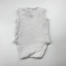 Load image into Gallery viewer, Unisex Dymples, ribbed singletsuit romper, bear, GUC, size 0000,  