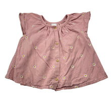 Load image into Gallery viewer, Girls Target, embroidered cotton-lined viscose/linen top, FUC, size 2,  