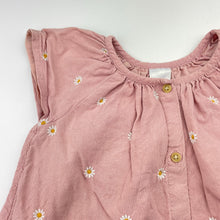 Load image into Gallery viewer, Girls Target, embroidered cotton-lined viscose/linen top, FUC, size 2,  