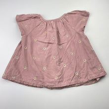 Load image into Gallery viewer, Girls Target, embroidered cotton-lined viscose/linen top, FUC, size 2,  