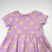 Load image into Gallery viewer, Girls Mango, cotton casual dress, lemons, FUC, size 2, L: 44cm