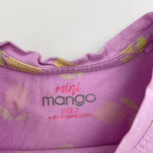 Load image into Gallery viewer, Girls Mango, cotton casual dress, lemons, FUC, size 2, L: 44cm