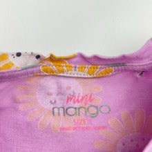 Load image into Gallery viewer, Girls Mango, cotton casual dress, sunflowers, GUC, size 1, L: 38cm