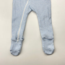 Load image into Gallery viewer, Unisex Purebaby, organic cotton zip coverall / romper, EUC, size 000,  