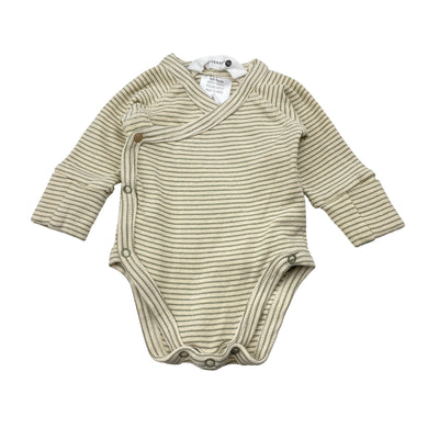 Unisex SUSUKOSHI, stretchy organic cotton blend bodysuit / romper, FUC, size 0000,  