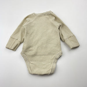 Unisex SUSUKOSHI, stretchy organic cotton blend bodysuit / romper, FUC, size 0000,  