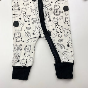 Unisex 4baby, stretchy zip romper, FUC, size 000,  