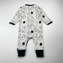 Load image into Gallery viewer, Unisex 4baby, stretchy zip romper, FUC, size 000,  