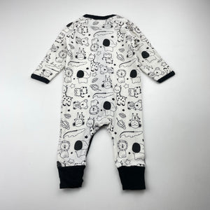Unisex 4baby, stretchy zip romper, FUC, size 000,  