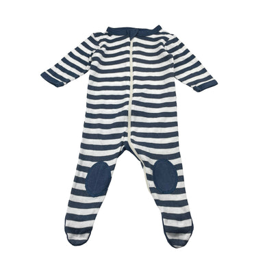 Unisex Gaia, organic cotton zip coverall / romper, wash fade, FUC, size 000,  