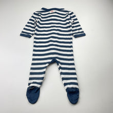 Load image into Gallery viewer, Unisex Gaia, organic cotton zip coverall / romper, wash fade, FUC, size 000,  