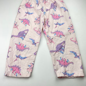 Girls Anko, flannel cotton pyjama pants, dinosaurs, EUC, size 3,  