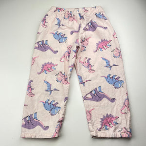 Girls Anko, flannel cotton pyjama pants, dinosaurs, EUC, size 3,  