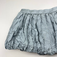 Load image into Gallery viewer, Girls Child by Petals INK, blue-grey bubble skirt, elasticated, L: 26cm, GUC, size 5,  