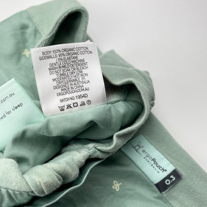 Unisex ergoPouch, 0.3 TOG organic cotton sleeping bag, GUC, size 2-4,  