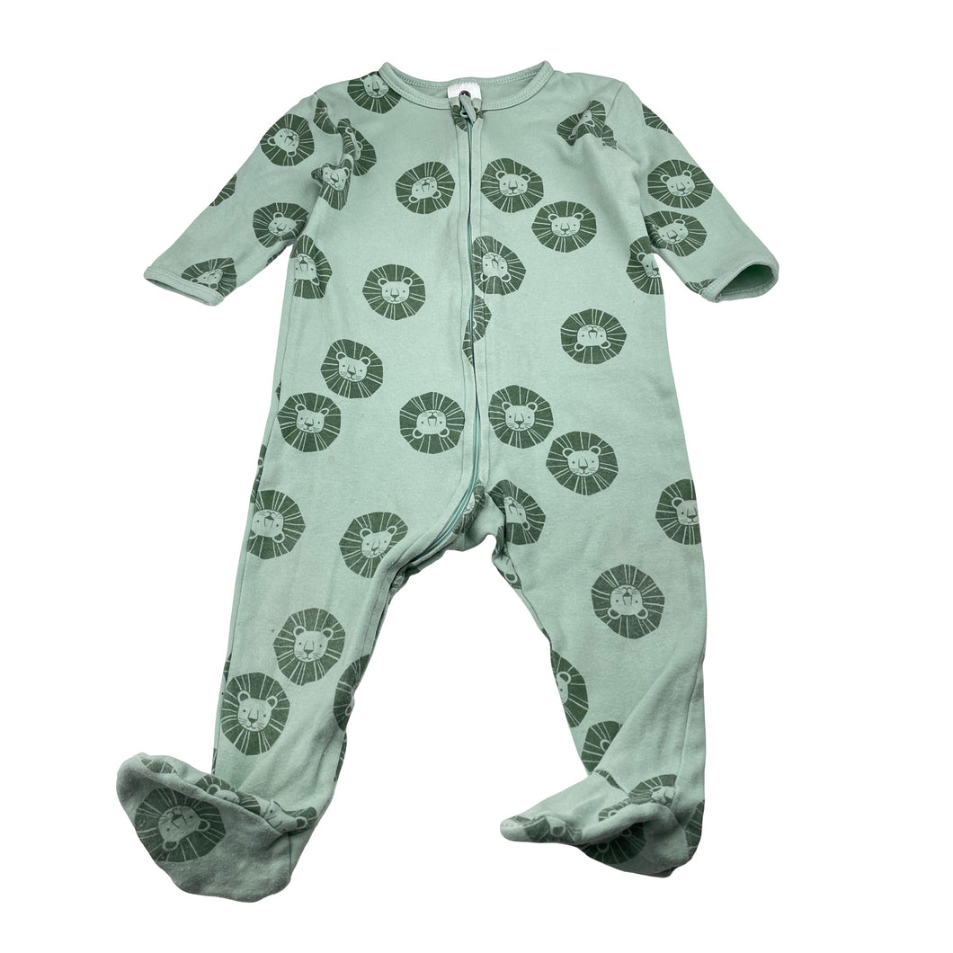 Boys Dymples, organic cotton zip coverall / romper, FUC, size 0,  