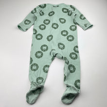 Load image into Gallery viewer, Boys Dymples, organic cotton zip coverall / romper, FUC, size 0,  