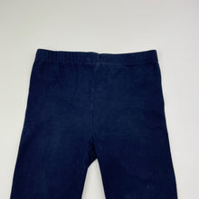 Load image into Gallery viewer, Girls Dymples, navy stretchy leggings, wash fade, FUC, size 2,  
