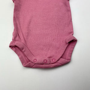 Girls Anko, pink cotton singletsuit romper, EUC, size 0000,  