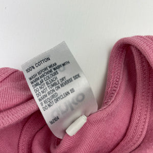 Girls Anko, pink cotton singletsuit romper, EUC, size 0000,  