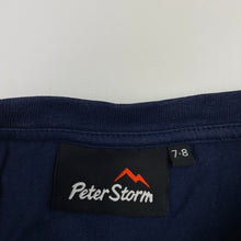 Load image into Gallery viewer, Unisex Peter Storm, navy cotton tee / top, FUC, size 7-8,  