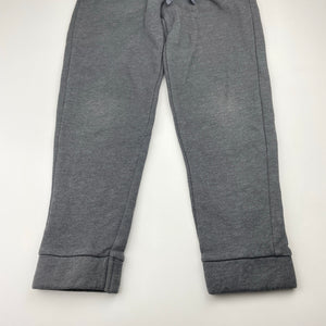 Boys Target, grey fleece-lined track pants, inside leg: 46cm, GUC, size 5,  