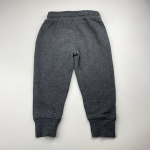 Boys Anko, grey fleece-lined track pants, inside leg: 32cm, FUC, size 3,  