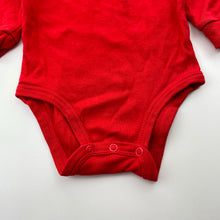 Load image into Gallery viewer, Unisex Carter&#39;s, red cotton bodysuit / romper, FUC, size 00-0,  