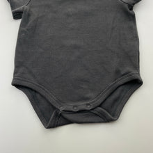 Load image into Gallery viewer, Unisex Anko, grey ribbed bodysuit / romper, GUC, size 0,  