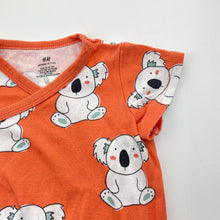 Load image into Gallery viewer, Unisex H&amp;M, organic cotton bodysuit / romper, koalas, EUC, size 0,  