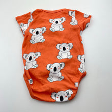Load image into Gallery viewer, Unisex H&amp;M, organic cotton bodysuit / romper, koalas, EUC, size 0,  