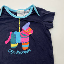 Load image into Gallery viewer, Unisex Peter Alexander, navy pyjama tee / top, GUC, size 0,  