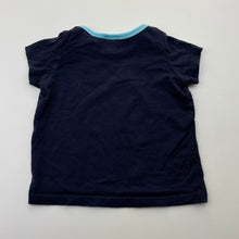 Load image into Gallery viewer, Unisex Peter Alexander, navy pyjama tee / top, GUC, size 0,  