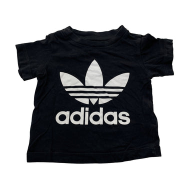 Boys Adidas, black cotton tee / top, EUC, size 0,  