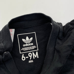 Boys Adidas, black cotton tee / top, EUC, size 0,  