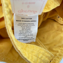 Load image into Gallery viewer, Boys Sprout, yellow cotton overalls / shortalls, EUC, size 0,  