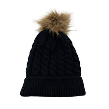 Load image into Gallery viewer, Unisex black, knitted hat / beanie, GUC, size 1-3,  