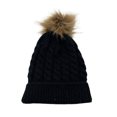 Unisex black, knitted hat / beanie, GUC, size 1-3,  