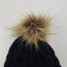 Load image into Gallery viewer, Unisex black, knitted hat / beanie, GUC, size 1-3,  