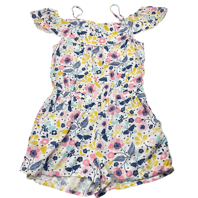Girls 1964 Denim Co, floral viscose summer playsuit, GUC, size 10,  