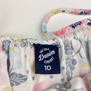Girls 1964 Denim Co, floral viscose summer playsuit, GUC, size 10,  