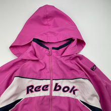 Load image into Gallery viewer, Girls Reebok, vintage lightweight jacket, marks front &amp; sleeves, FUC, size 4,  