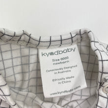 Load image into Gallery viewer, Unisex kyndbaby, lightweight stretchy bodysuit / romper, GUC, size 0000,  