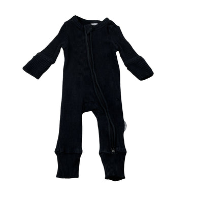 Unisex Baby Berry, ribbed zip romper, wash fade, FUC, size 0000,  
