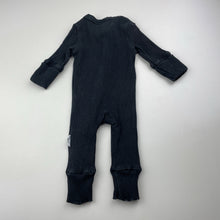 Load image into Gallery viewer, Unisex Baby Berry, ribbed zip romper, wash fade, FUC, size 0000,  
