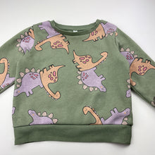 Load image into Gallery viewer, Unisex KID, fleece-lined sweater / jumper, dinosaurs, FUC, size 4,  
